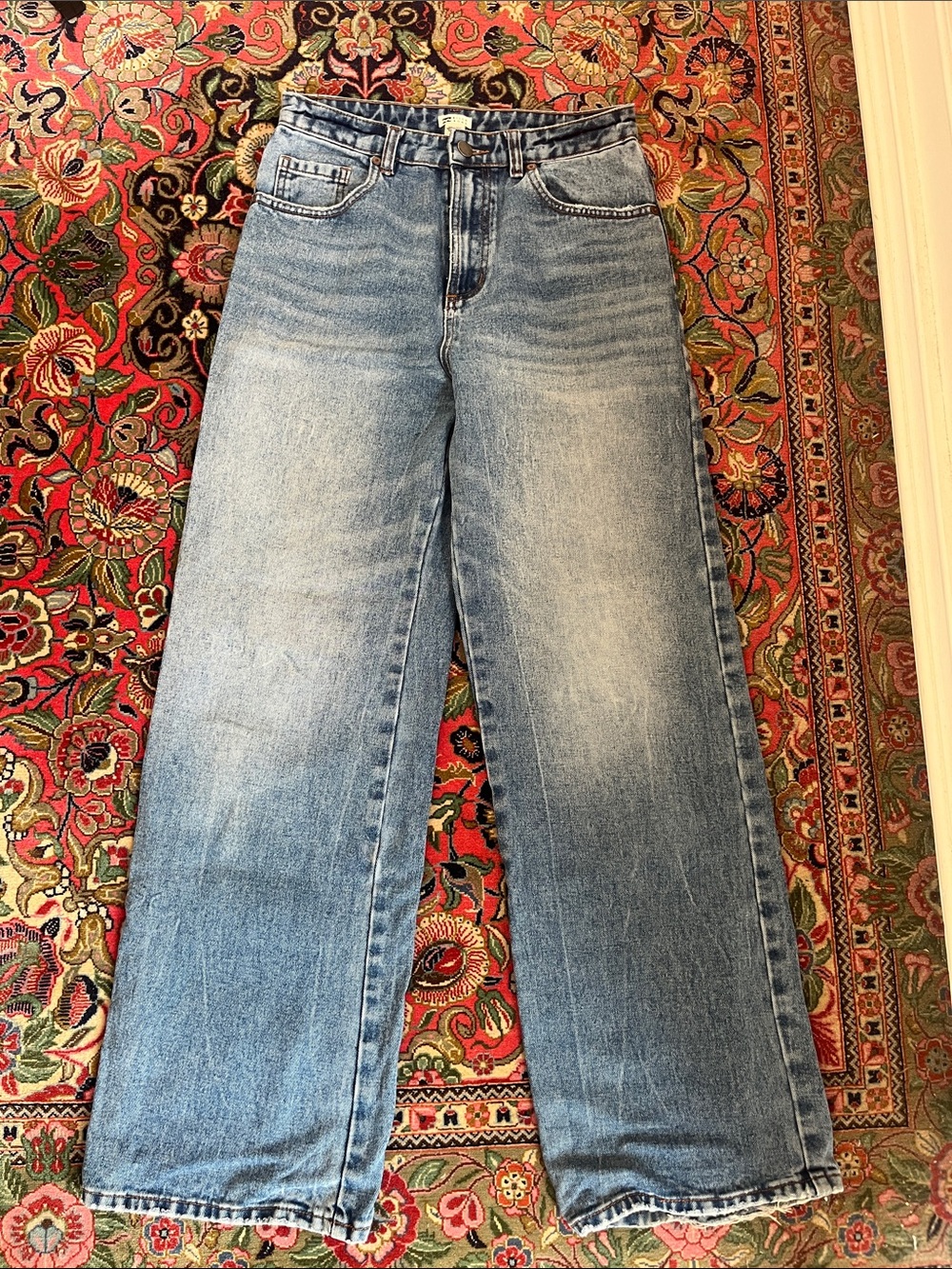Billabong Light Blue High-Rise Wide Leg Jeans